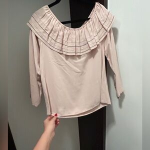 Club Monaco Off Shoulder Pink Blouse